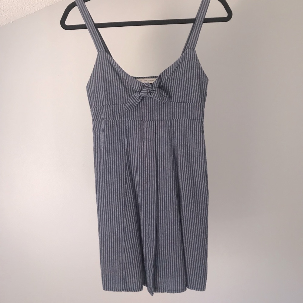 Pull & Bear Mini Chambray Dress